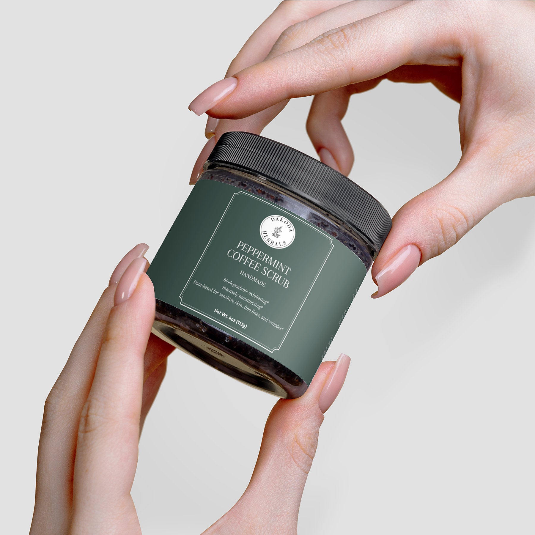 Peppermint Coffee Scrub - Exfoliating Body Scrub with Natural Ingredients for Smooth Skin | Perfect for Spa Day & Self-Care Routine