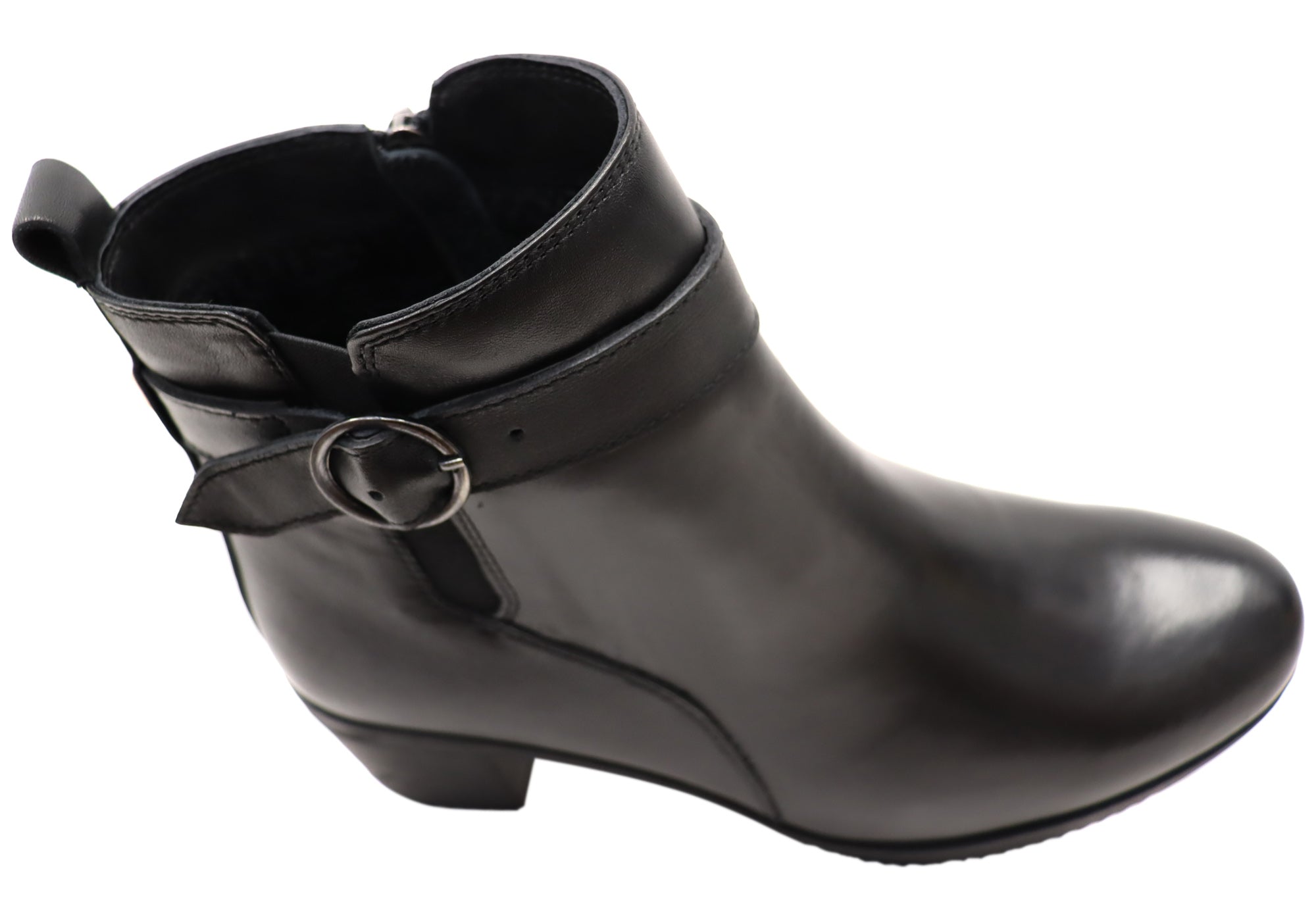 Orizonte Aquem Women's European Comfortable Leather Ankle Boots - Stylish & Supportive Footwear for Work, Travel & Everyday Wear