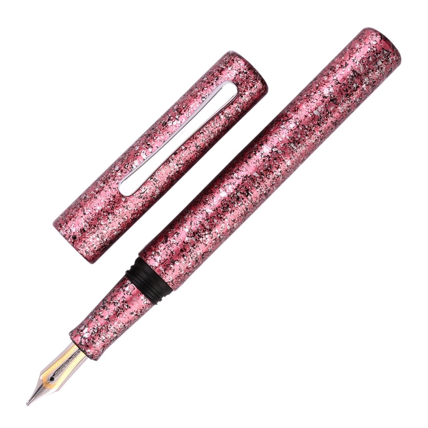 Premium Taccia Granite Stone Fountain Pen - Elegant Red CT Design for Writing Enthusiasts | Perfect for Office, Home, and Gift Giving