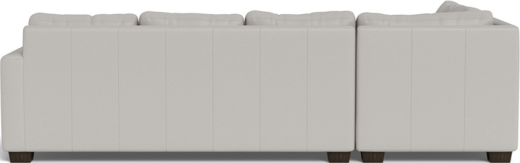 Track 121 Genuine Leather Left Chaise Sleeper Sectional Sofa - Modern Living Room Furniture for Small Spaces & Home Theater Seating