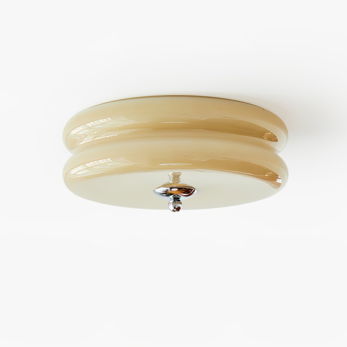 Art Deco Vintage Ceiling Light Fixture - Antique Bronze Finish, Crystal Accents - Perfect for Dining Room, Bedroom, or Foyer Lighting
