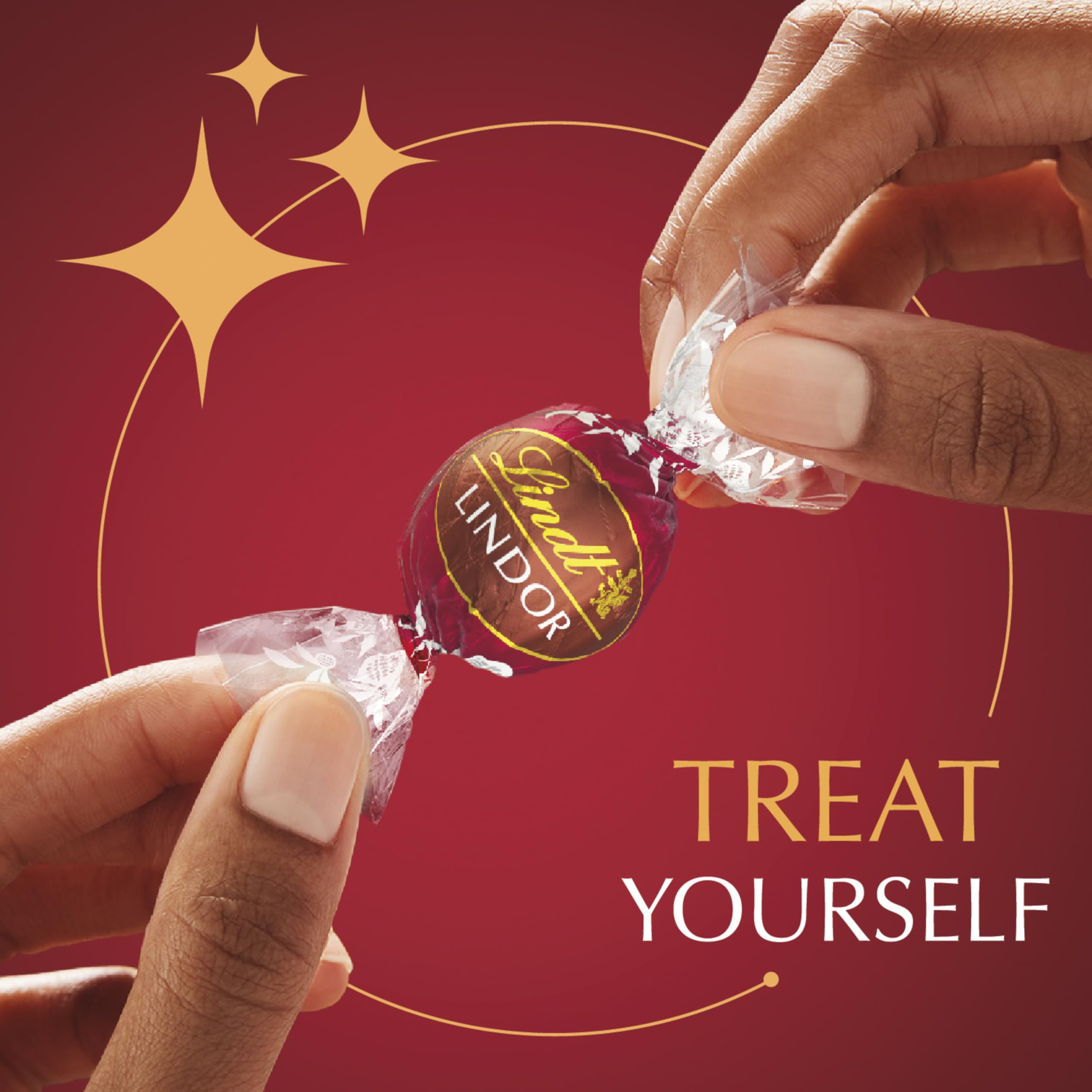Lindt LINDOR Double Chocolate Milk Chocolate Truffles Candy - Smooth Melting Truffle Center, 5.1 oz Bag - Perfect for Gifts, Parties & Chocolate Lovers