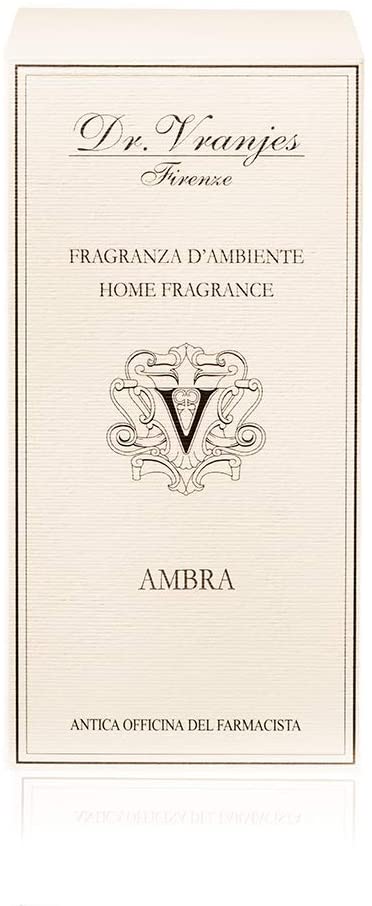 Dr. Vranjes AMBRA Luxury Scented Diffuser 250ml - Premium Ambergris Fragrance Oil Reed Diffuser for Home, Office & Spa Relaxation