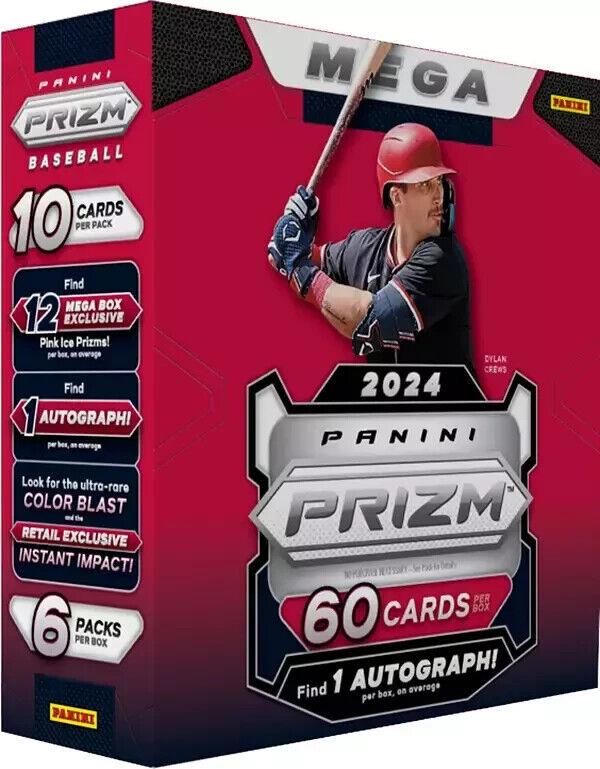 2024 Panini Prizm Baseball Card Mega Box - 36 Packs, 10 Cards Each | Collectible Trading Cards for Sports Fans & Investors | Perfect for Trading, Collecting & Displaying