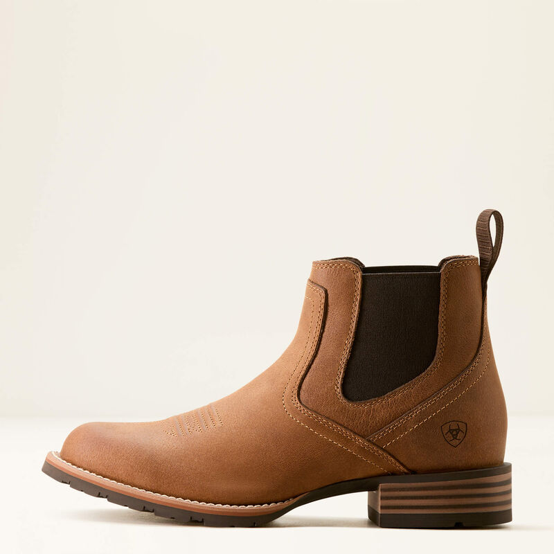 Men's Hybrid Low Boy Round Toe Western Boots - Comfortable Cowboy Boots for Riding, Work & Casual Wear | Durable Leather & Rubber Sole