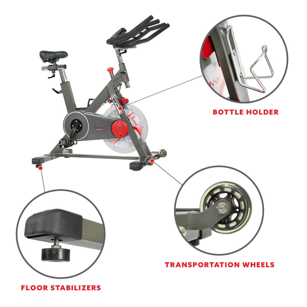 Premium Indoor Cycling Bike for Home Workouts - Stationary Exercise Bike with Adjustable Resistance for Cardio & Strength Training - Perfect for Home Gym, Fitness Enthusiasts & Spin Classes
