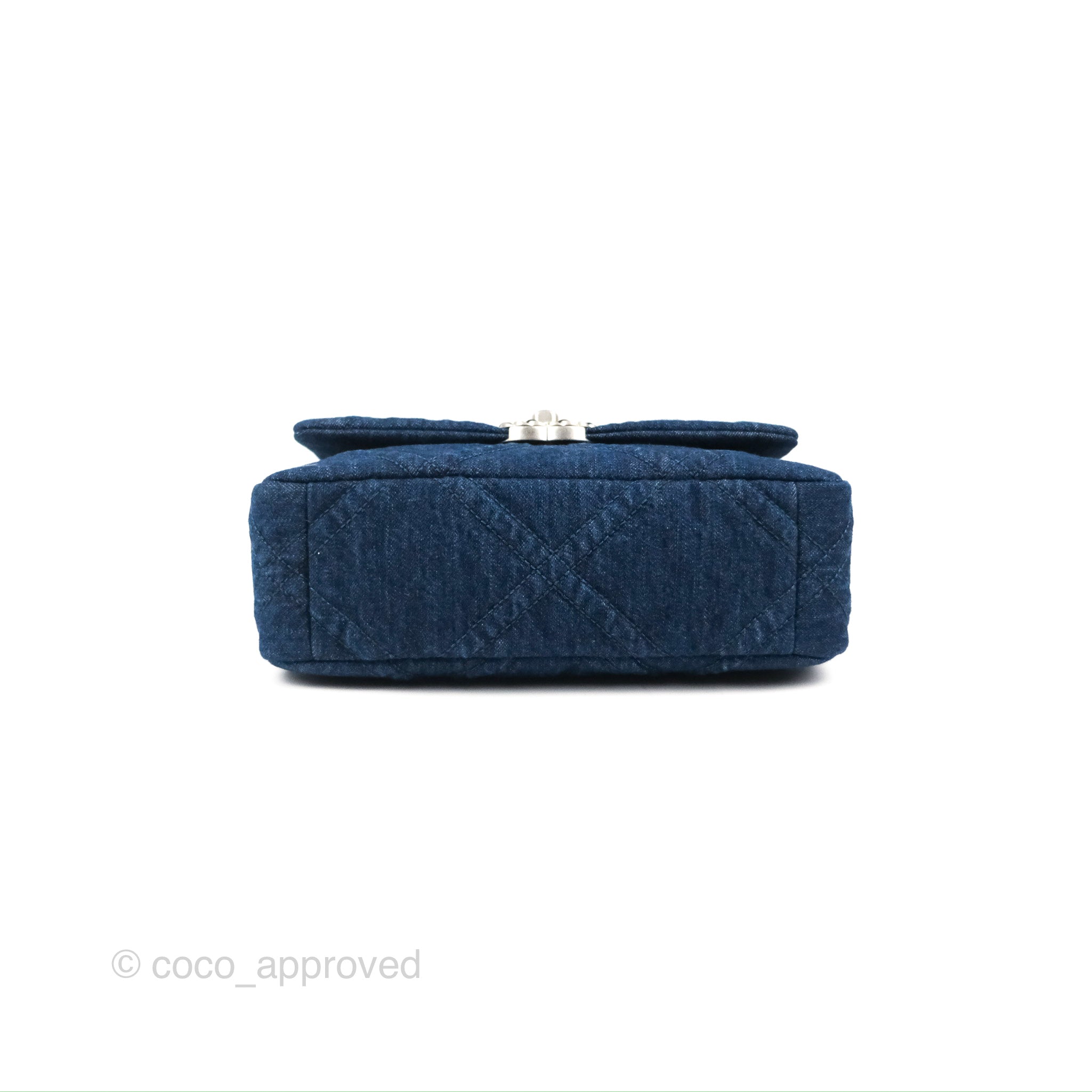Chanel 19 Small Handbag - Denim Fabric with Mixed Metal Hardware (22P Collection) | Luxury Crossbody Bag for Women, Perfect for Date Night & Evening Events