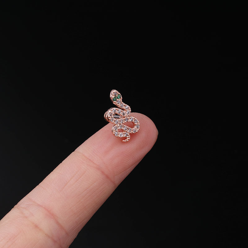 20G Rose Gold Insect Cartilage Stud Earrings for Helix, Daith, Tragus - Hypoallergenic Body Jewelry for Women | Perfect for Everyday Wear, Parties & Gifts