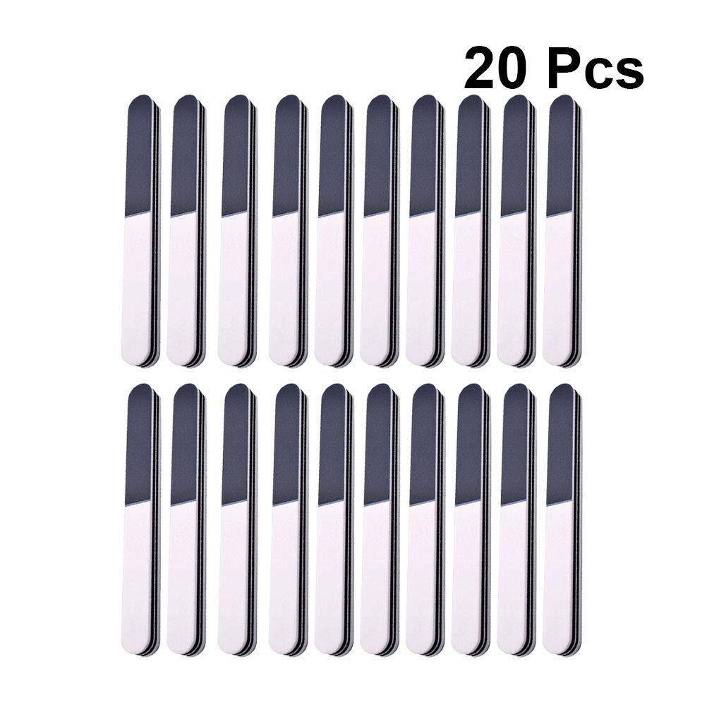 20PCS Nail Buffer & File Set - Professional Sponge Nail File Boards for Smoothing, Shaping & Polishing - Perfect for Manicure, Pedicure & At-Home Nail Care