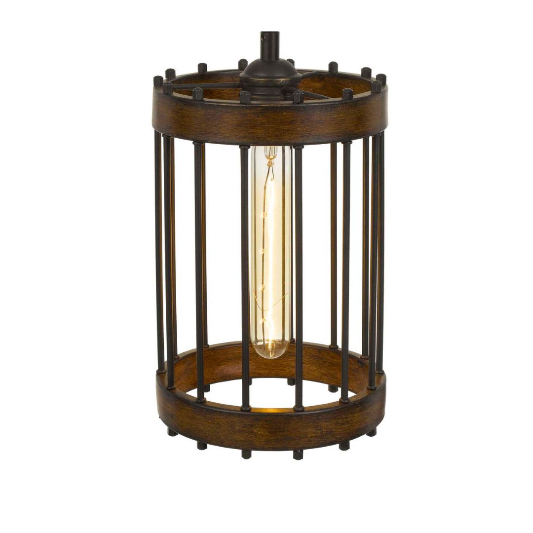 Cal Lighting Cantania 60W Metal Pendant Light Fixture - Modern Industrial Ceiling Light for Kitchen Island, Dining Room, and Living Room