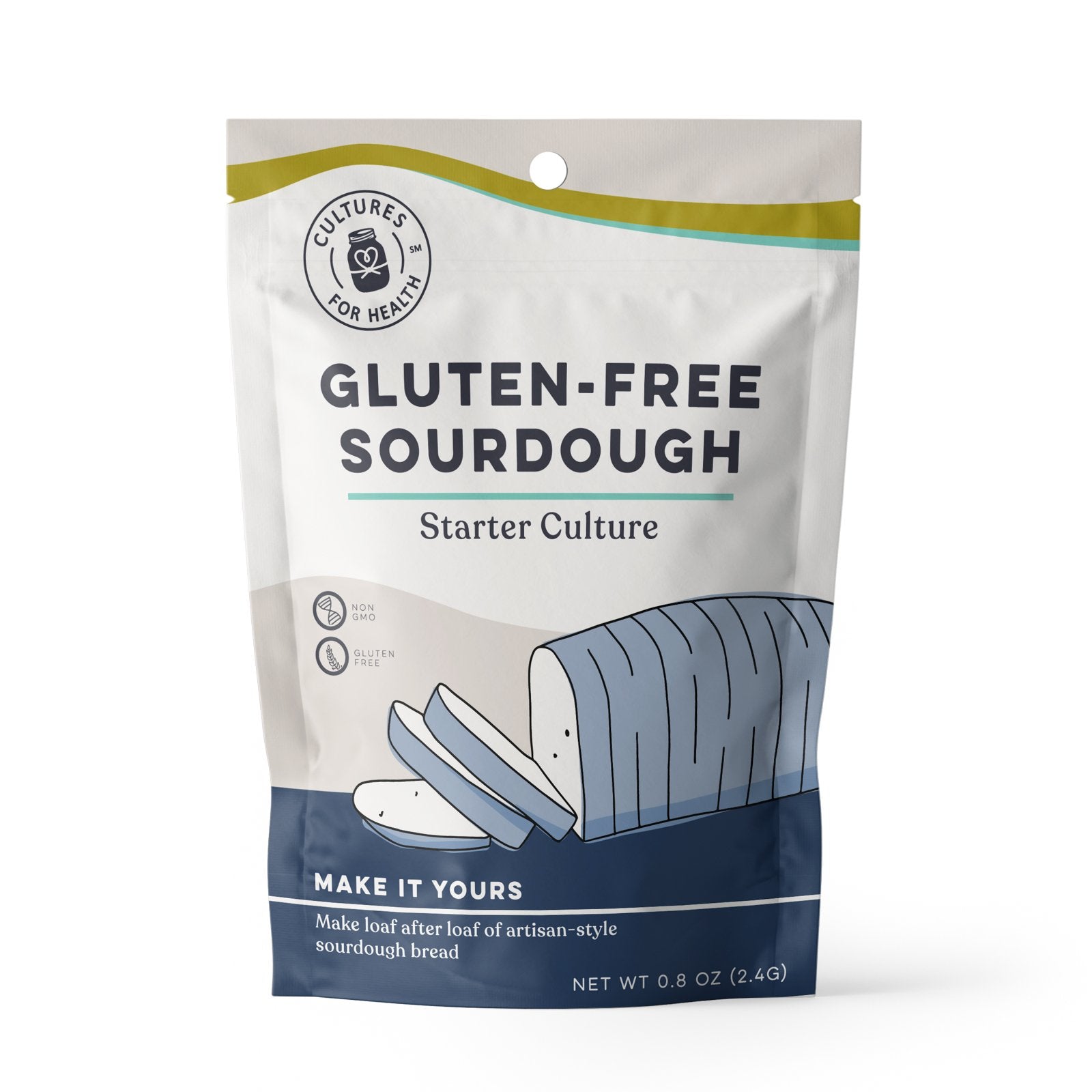 Culture for Health Organic Sourdough Starter Kit - Live Active Probiotic for Homemade Bread Baking | Perfect for Artisan Loaves, Pizza Dough & Pastries