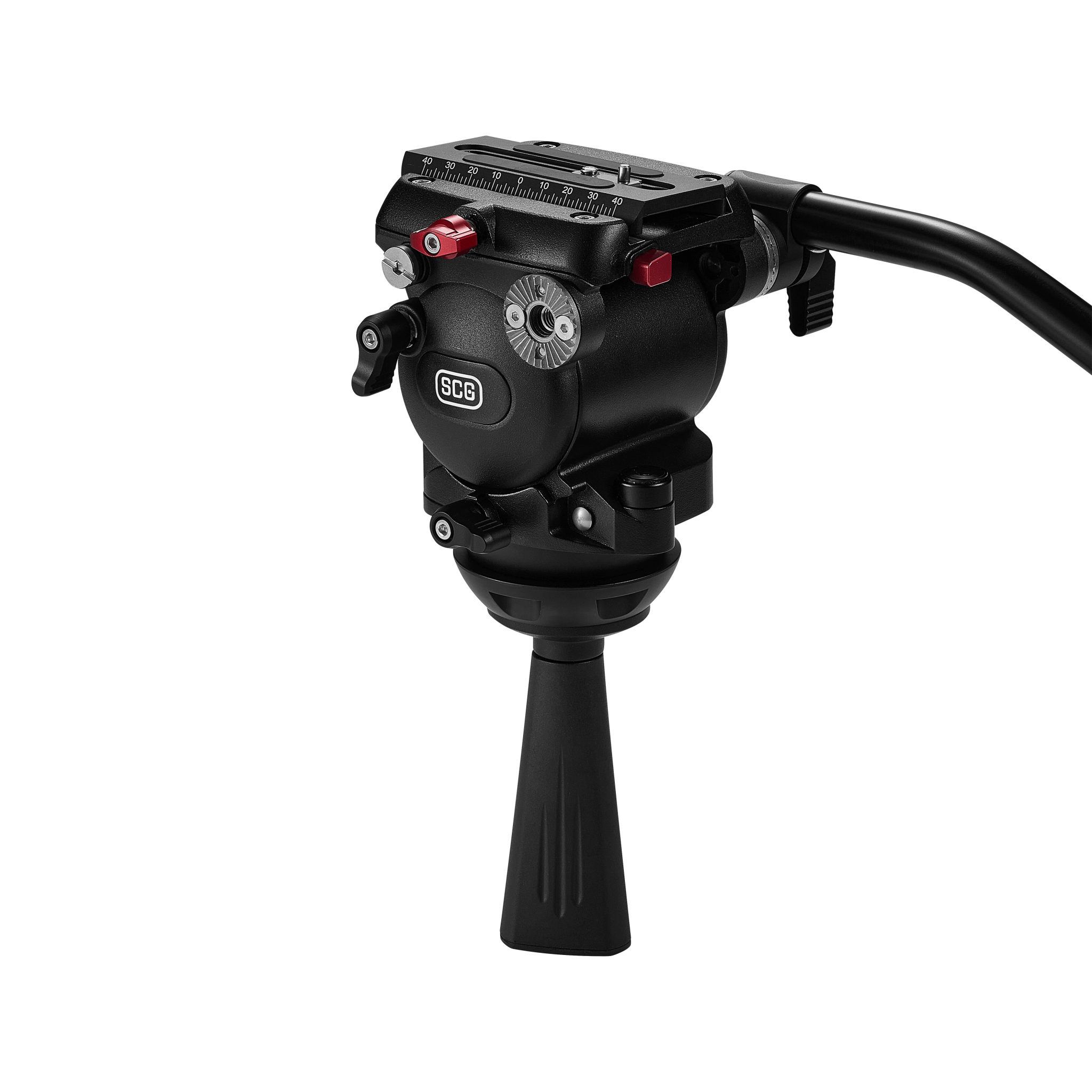 SCG F5 Professional Fluid Head Tripod - Smooth 360° Pan & Tilt for DSLR Cameras & Video - Perfect for Vlogging, Filmmaking & Photography