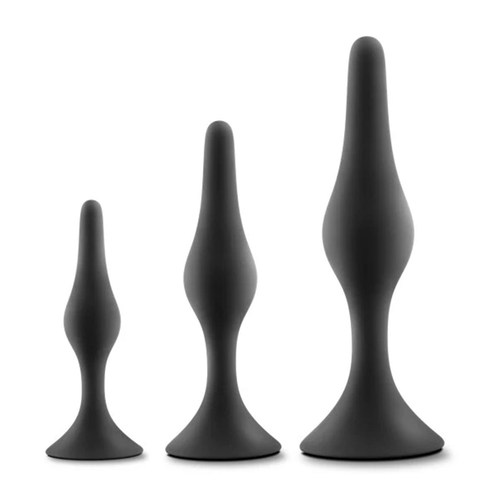 Anal Adventures Platinum Silicone Beginner's Butt Plug Training Kit - 3 Piece Set for Comfortable Anal Play, Stretching & Relaxation | Perfect for Solo Exploration & Couples Play