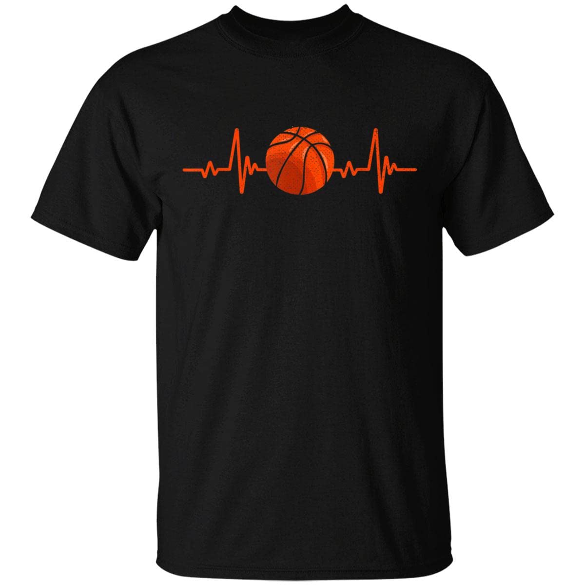 Vintage Retro Basketball Player T-Shirt for Men - Heartbeat Design Basketball Lover Gift - Perfect for Game Day, Casual Wear & Sports Fans