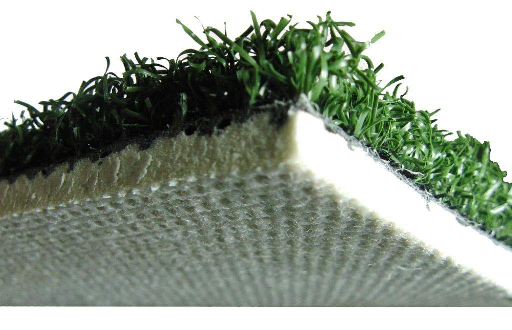Premium 12' x 6' Baseball/Softball Hitting Mat with Green Turf & Foam Backing - Durable Practice Mat with Permanent Plate for Indoor/Outdoor Training, Batting Cage & Backyard Drills