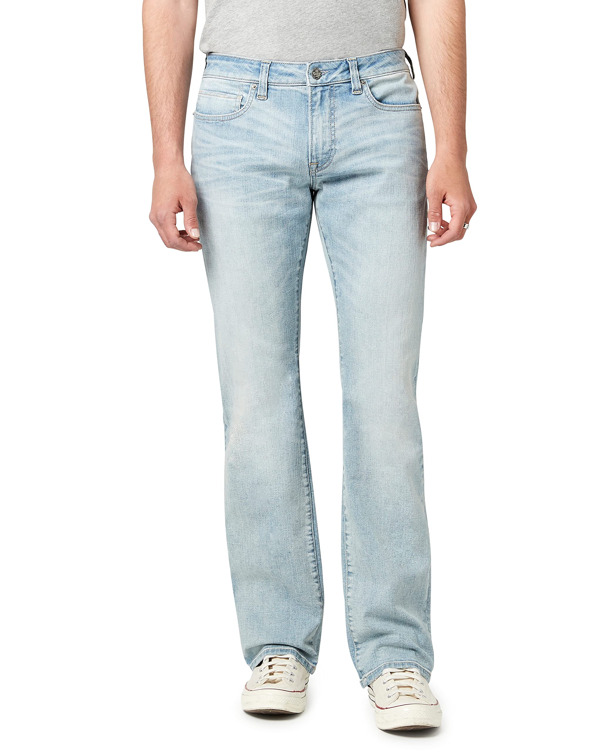 Buffalo David Bitton Men's Slim Fit Bootcut Jeans - Premium Denim Pants for Casual Wear & Night Out