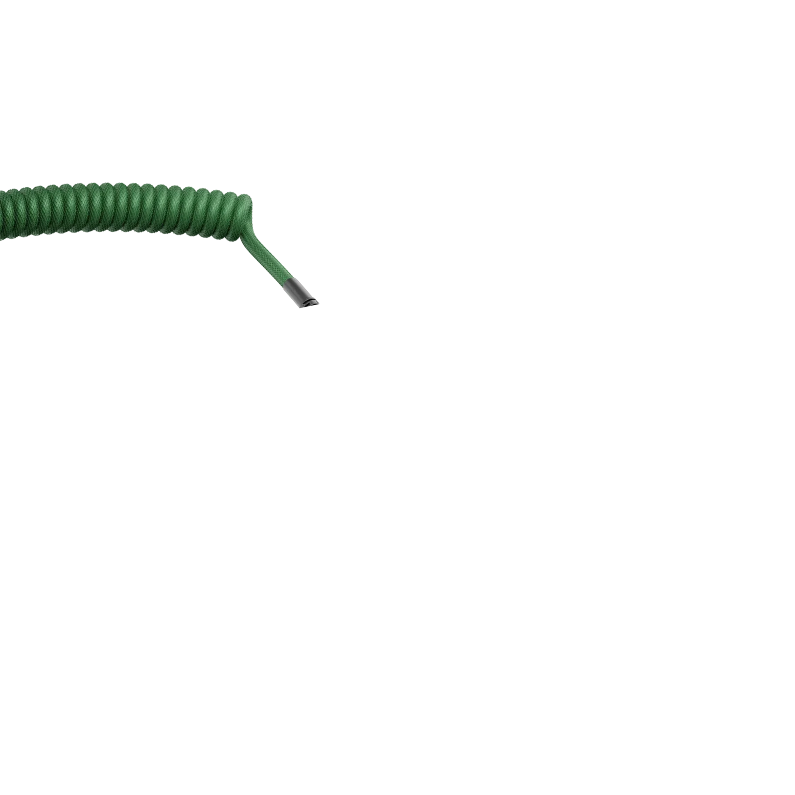 Glorious Coiled Cable - Premium Braided USB Cable in Forest Green - Perfect for Gaming, Office & Travel Accessories