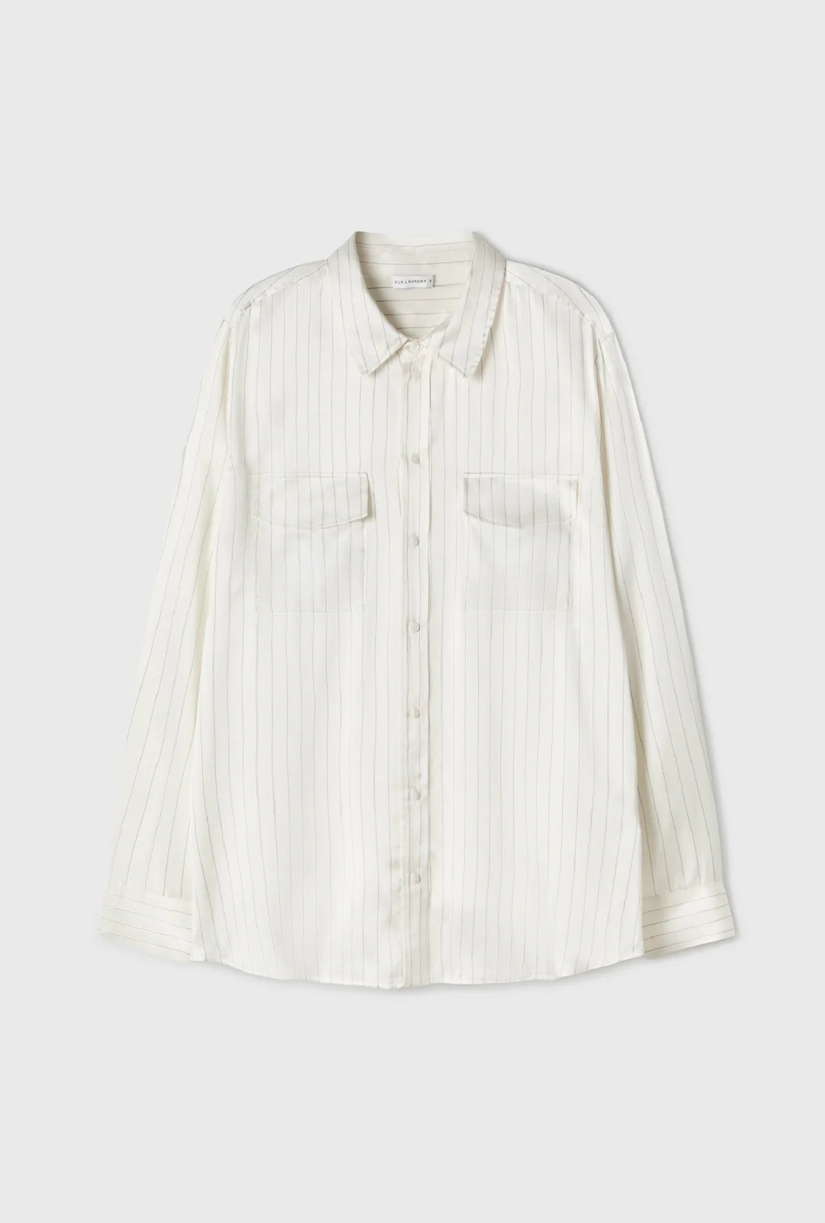 Stylish White Pinstripe Boyfriend Shirt for Women | Trendy Oversized Casual Blouse | Perfect for Office, Date Night & Everyday Wear