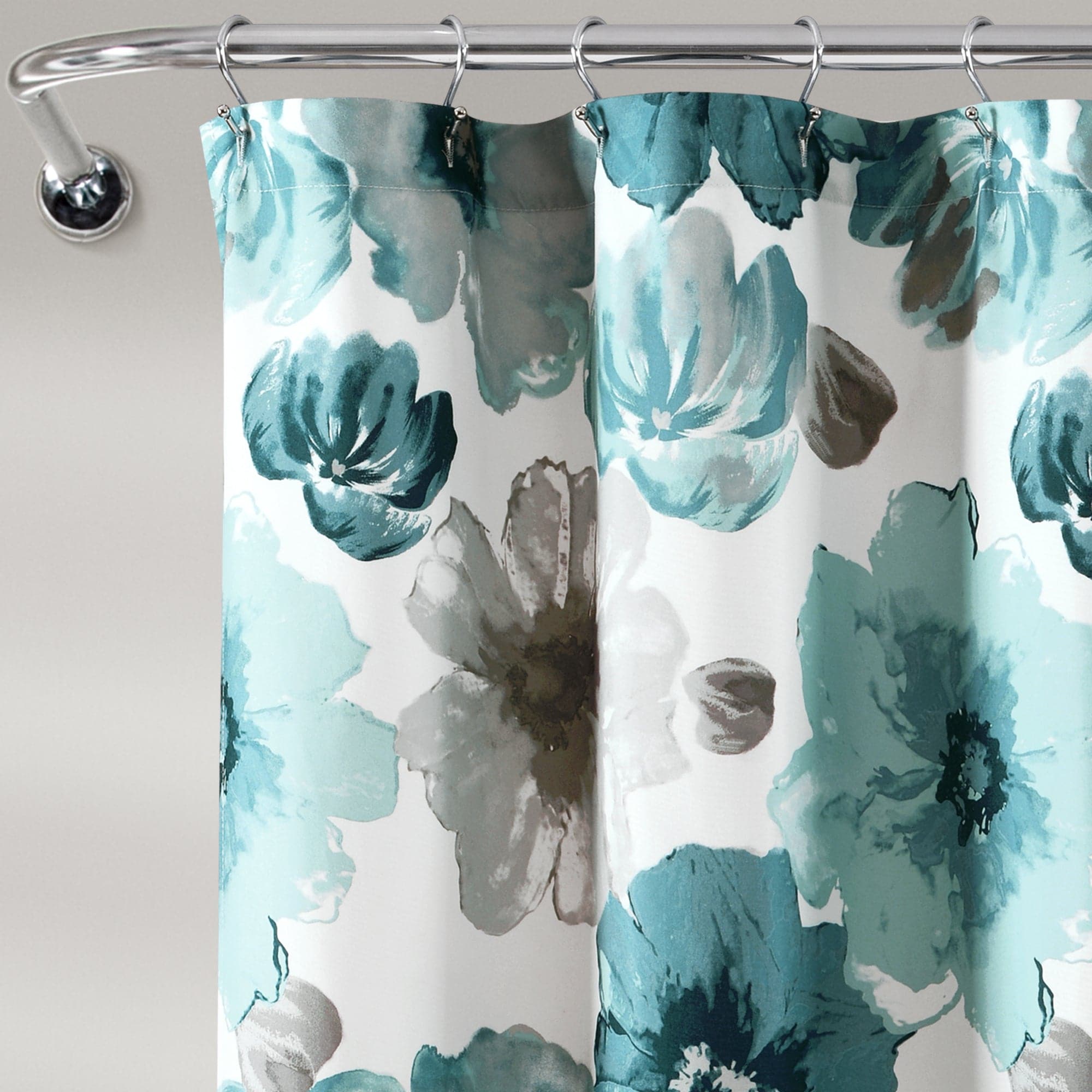 Leah Waterproof Shower Curtain with Hooks - Elegant Bathroom Decor for Home & Hotel Use