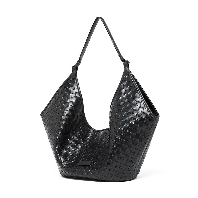 Effortless Woven Shoulder Carry Bag - Stylish & Lightweight Crossbody Purse for Women - Perfect for Shopping, Travel & Everyday Use