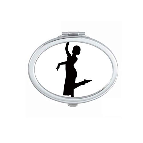 DIYthinker Peacock Dance Art Hand Mirror - Portable Folding Double-Sided Makeup Mirror for Dancers, Yoga, Gym & Travel | Perfect for Dance Practice, Home Decor & On-the-Go Touchups