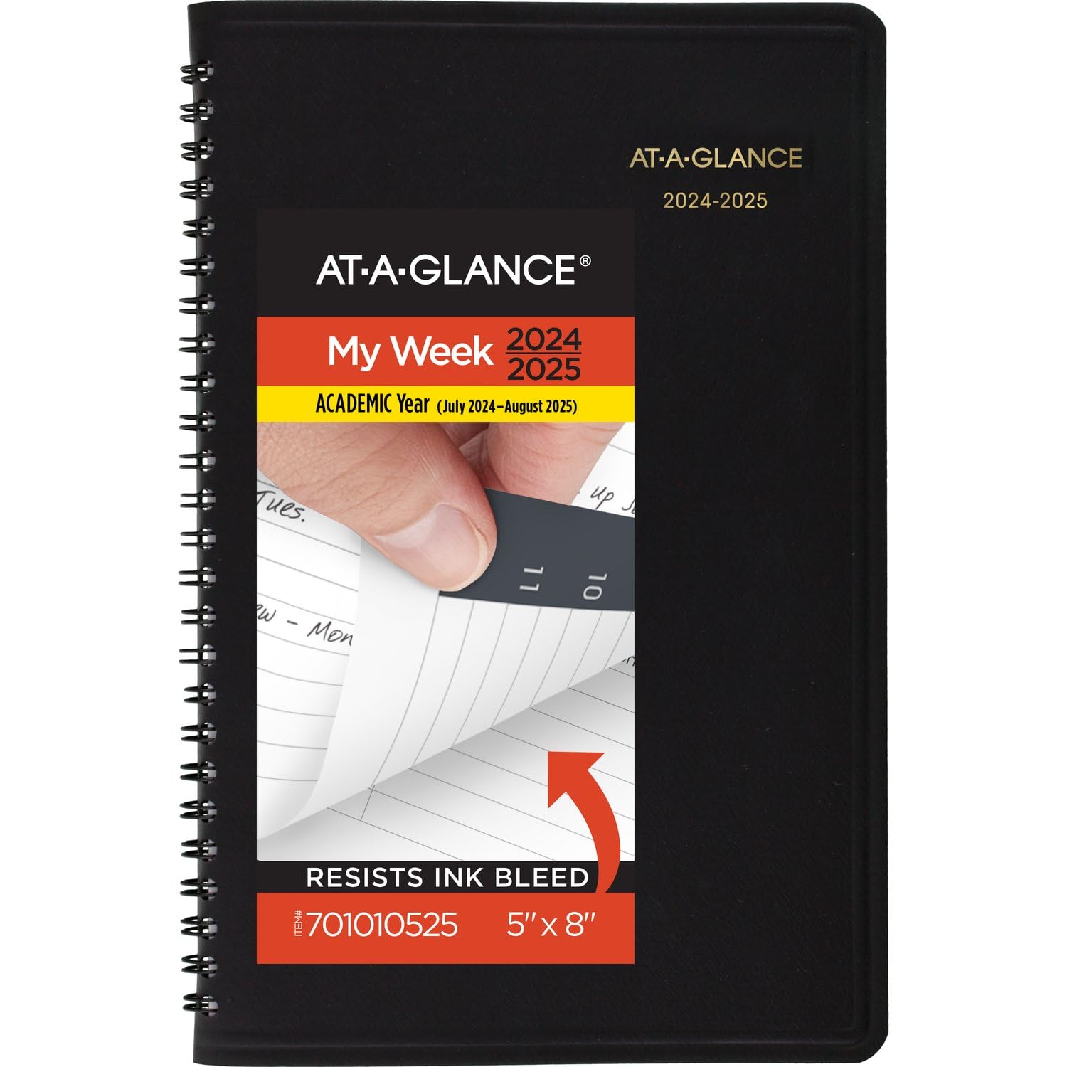 AT-A-GLANCE 2024-2025 Academic Planner - Weekly & Hourly Appointment Book, 5