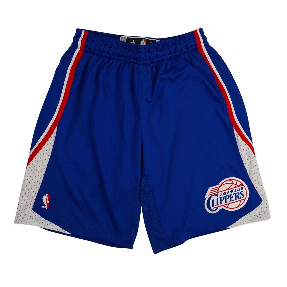 Adidas Los Angeles Clippers NBA Authentic On-Court Climacool Game Shorts for Men - Blue Basketball Shorts for Training, Gym & Casual Wear