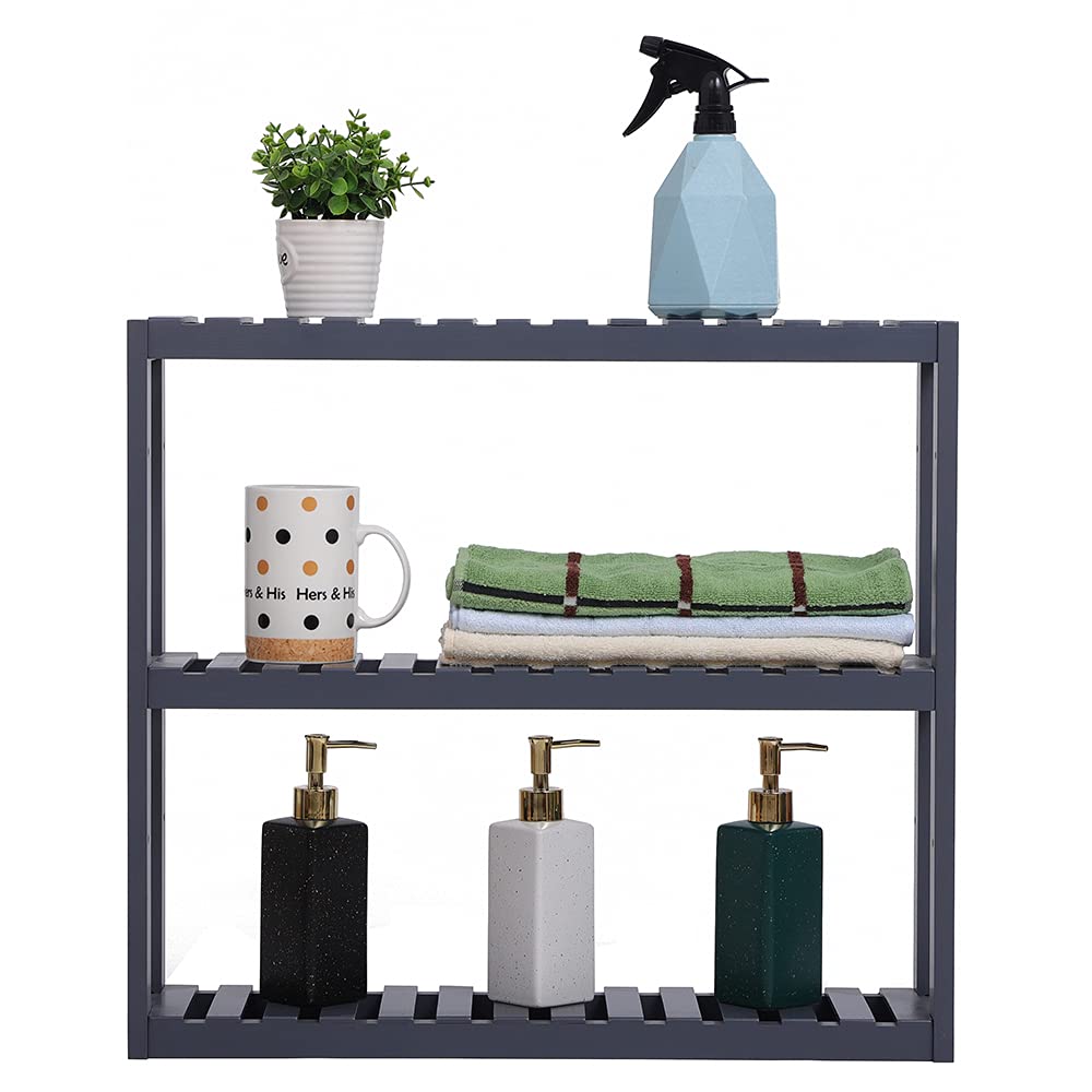 Homvent 3-Tier Adjustable Storage Shelf - Multifunctional Organizer for Books, Plants & Flowers | Perfect for Home, Office & Garden Organization