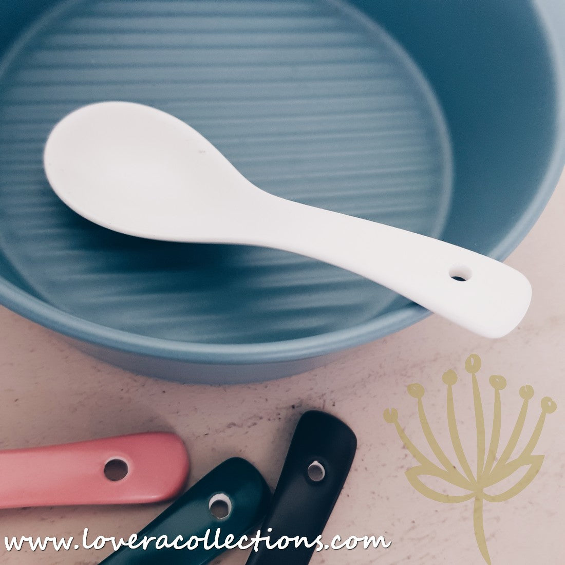 Premium Kalours Rice Scoops, Soup Spoons & Soup Ladles Set - 3-Piece Stainless Steel Kitchen Utensils for Serving, Cooking & Meal Prep - Perfect for Restaurants, Catering & Home Dining