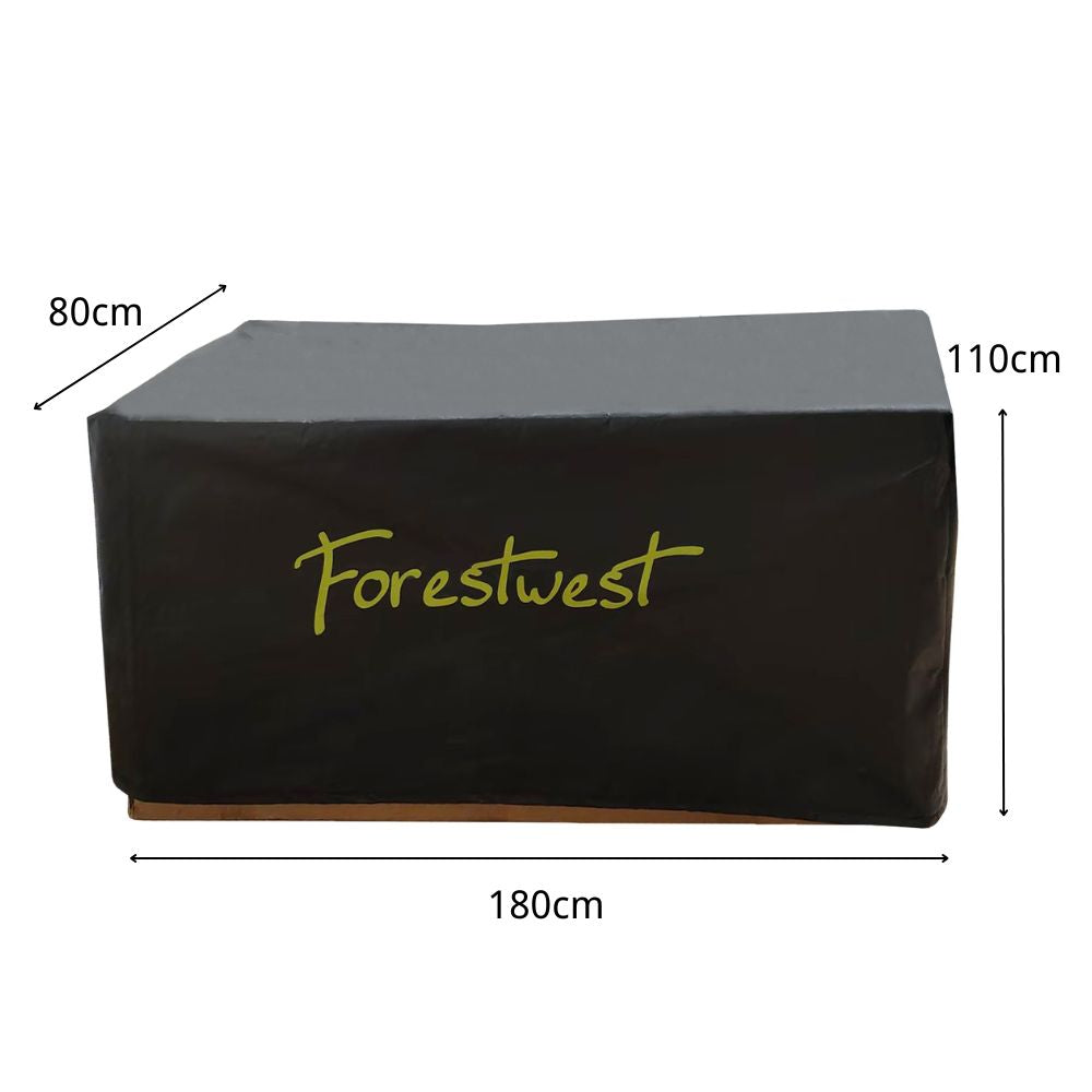 Forestwest Heavy Duty Equipment Covers - Large 180x80x110cm Waterproof Protection for Tractors, Mowers & Outdoor Machinery | All-Weather Use for Storage & Transport