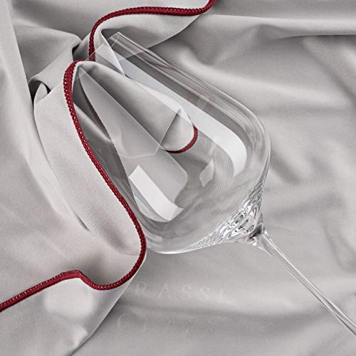 Premium Microfiber Polishing Cloth Set of 4 - Ultra Soft Cleaning Cloth for Crystal Wine Decanters, Glassware, Jewelry & Electronics - Streak-Free Shine for Fine Glassware, Lenses & Delicate Surfaces