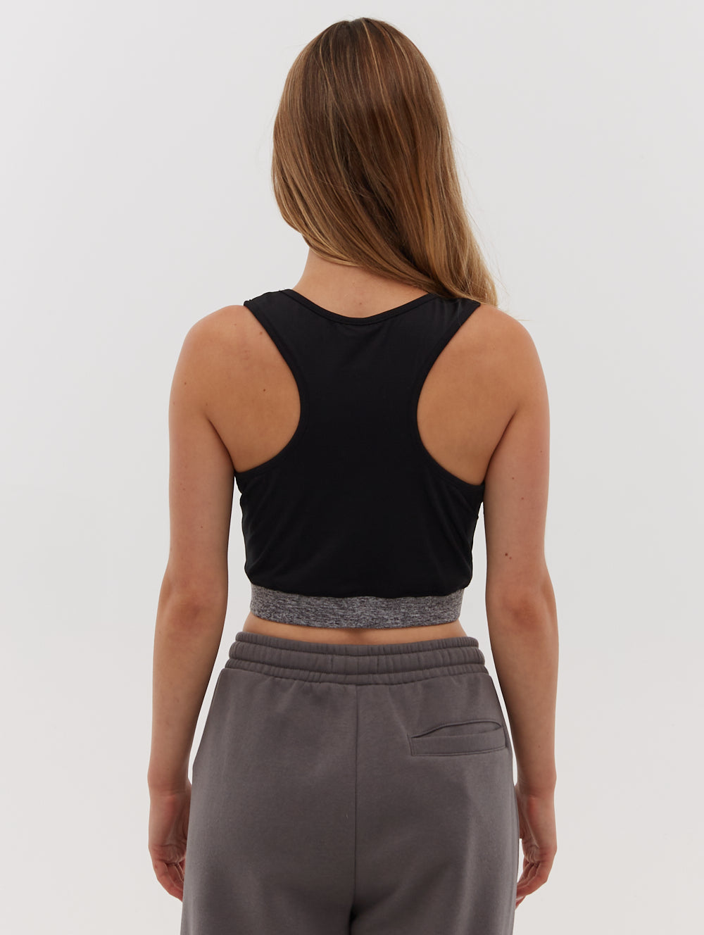 Women's Sports Bra Top - RIA BN4X117317 Black - Comfortable & Supportive for Yoga, Running & Workouts