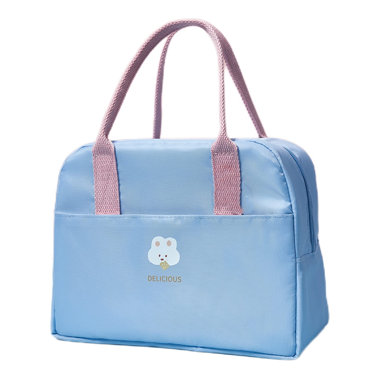 Kasituny Insulated Lunch Bag - Leakproof Thermal Lunch Box for School, Work & Picnics | Thickened Oxford Cloth with Smooth Zipper | Cute Cartoon Design for Kids & Adults | Perfect for Meal Prep, Office Lunch & Outdoor Activities