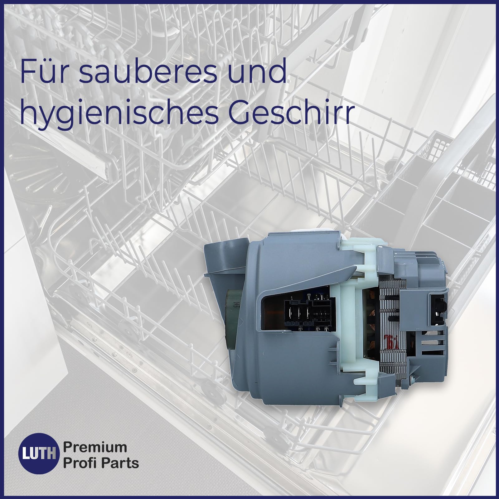 Premium LUTH Professional Heating Pump & Circulation Pump - Compatible with Bosch, Siemens, Neff, Balay, Küppersbusch Dishwashers - Replacement Part #00651956, 651956, 437844 - Perfect for Dishwasher Repair & Maintenance