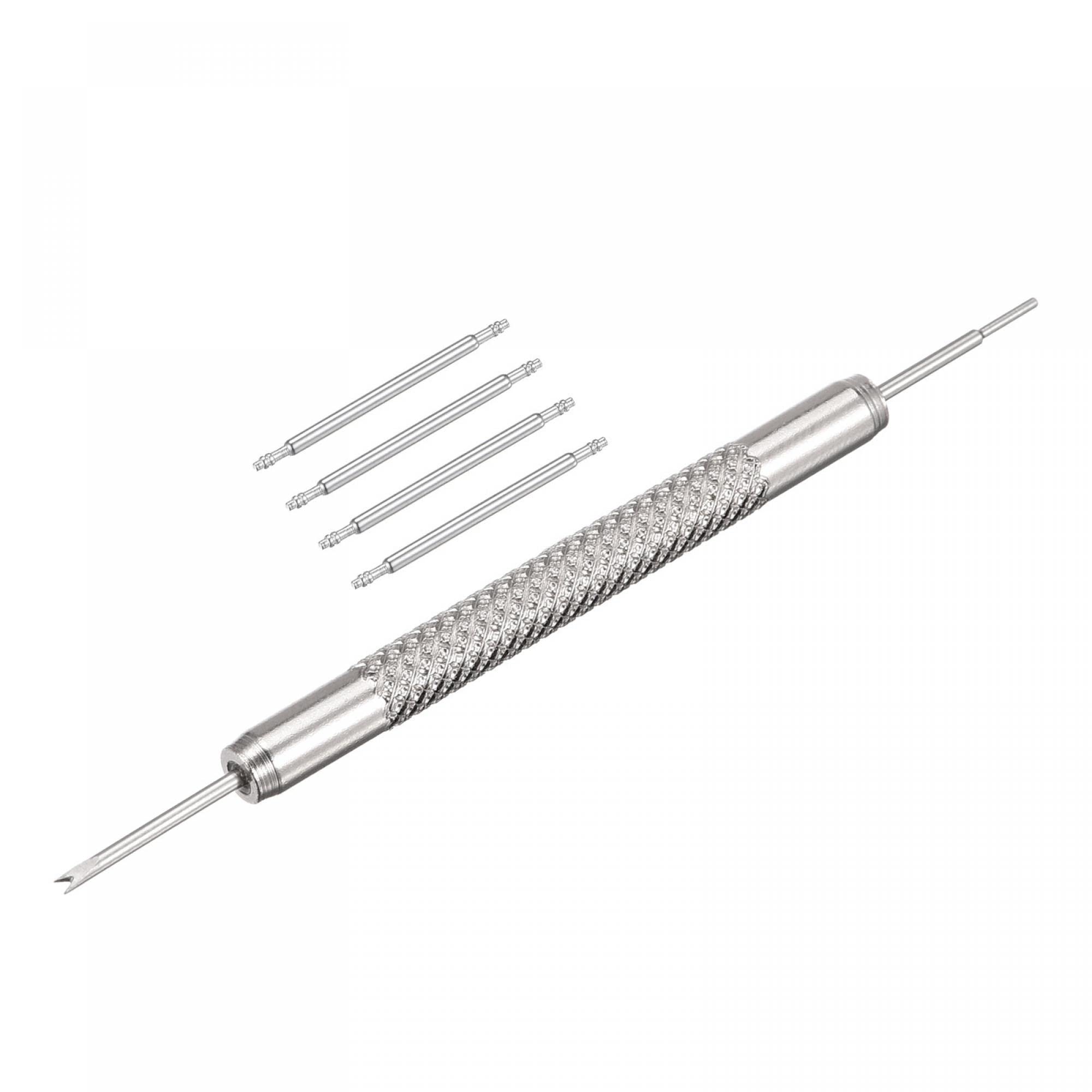 uxcell 22mm Stainless Steel Watch Band Replacement Pins Kit - 4Pcs Spring Bars with 1.5mm Removal Tool | Compatible with Most Watches for DIY Repair & Maintenance