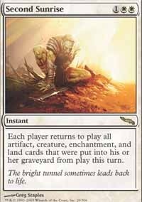Magic The Gathering Second Sunrise Card - Mirrodin Expansion - Collectible Trading Card Game for MTG Players - Perfect for Deck Building and Competitive Play