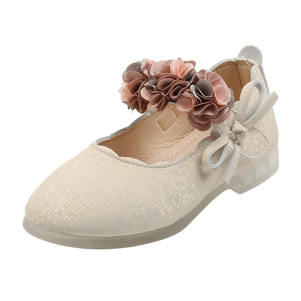 Lykmera Baby Girls Leather Sneakers - Floral Toddler Sandals for Infant Dance & Princess Shoes | Perfect for Playtime, Parties & Special Occasions