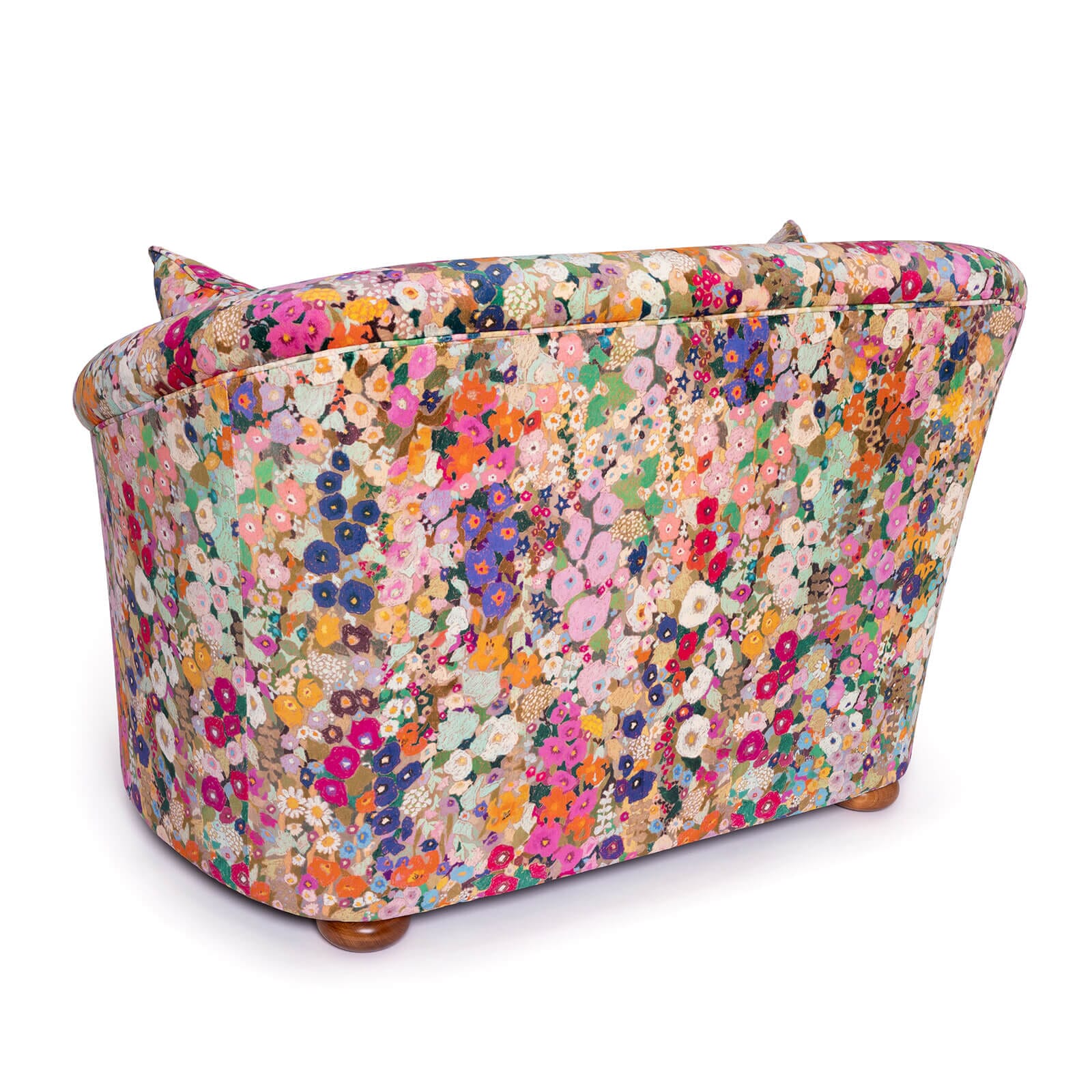 Hollyhocks Velvet Vesper Loveseat - Luxurious Velvet Sofa for Living Room, Small Space, Apartment & Dorm | Perfect for Cozy Seating, Relaxing & Home Decor