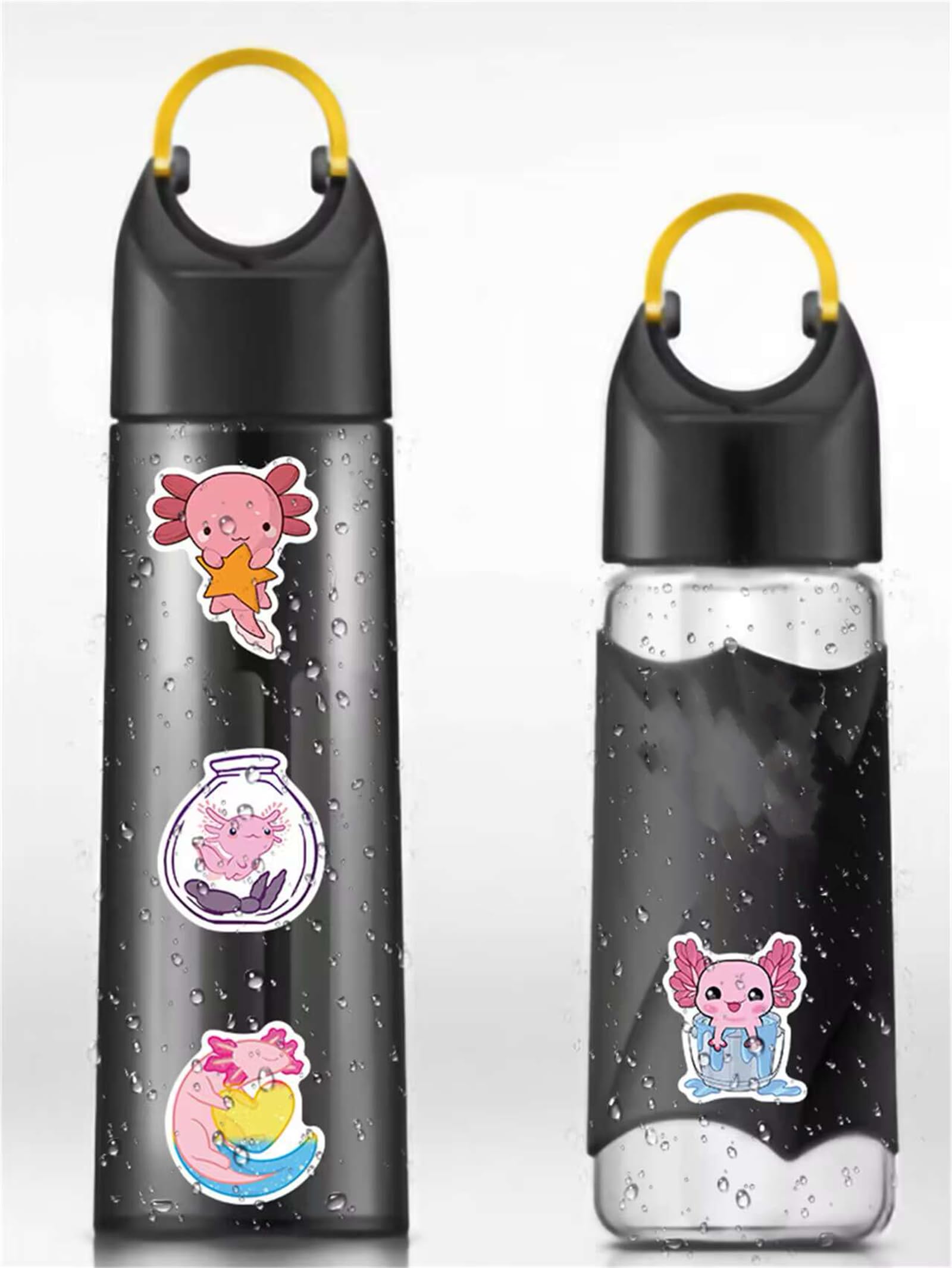 50PCS Cute Axolotl Stickers - Kawaii Waterproof Vinyl Stickers for Water Bottles, Laptops, Phones, Journals - Perfect Gift for Kids, Teens & Adults - Great for DIY Crafts, School Supplies & Party Favors