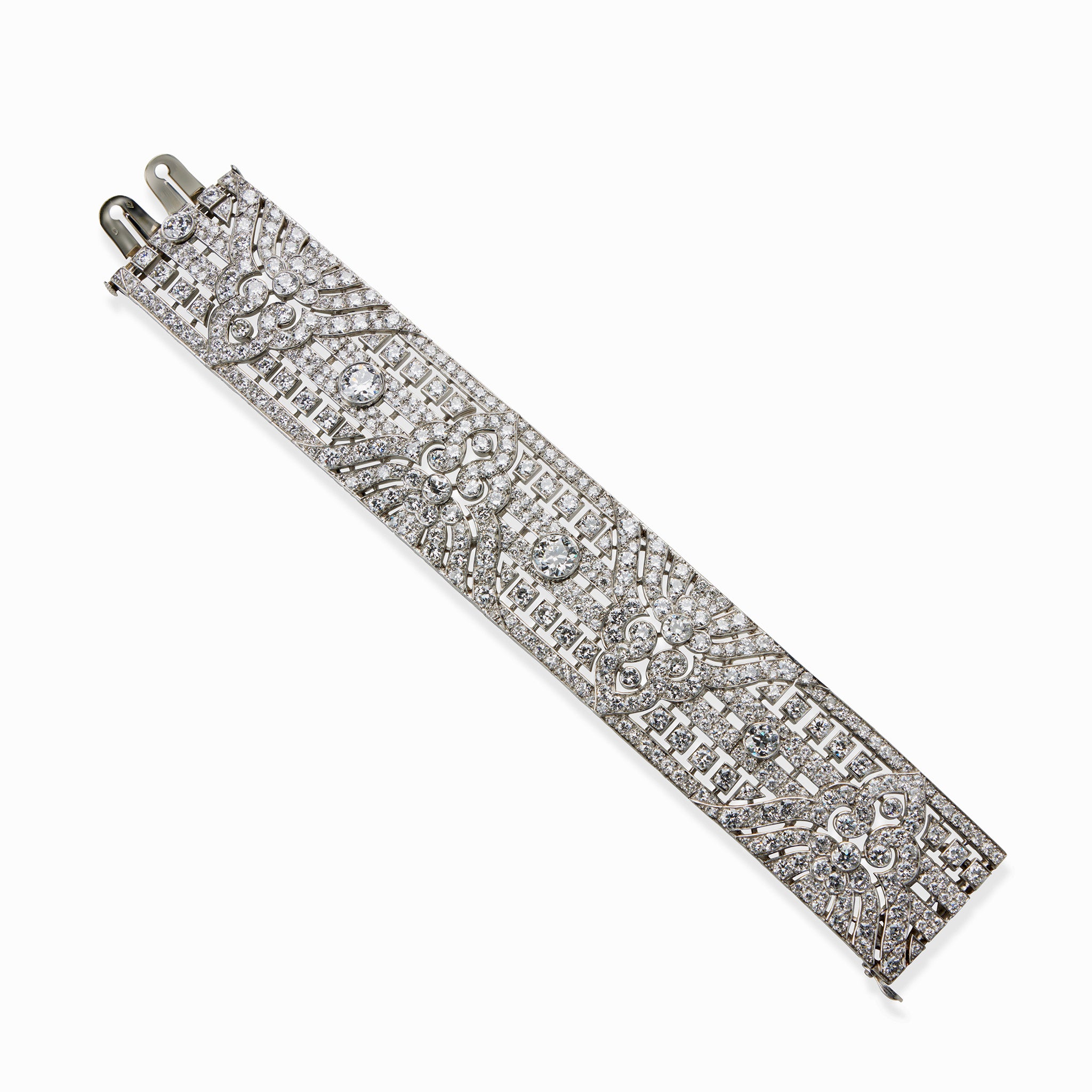Okrant & Davidonniez Diamond Wide Strap Bracelet for Women - Elegant Cubic Zirconia CZ Tennis Bracelet - Perfect for Weddings, Parties & Special Occasions