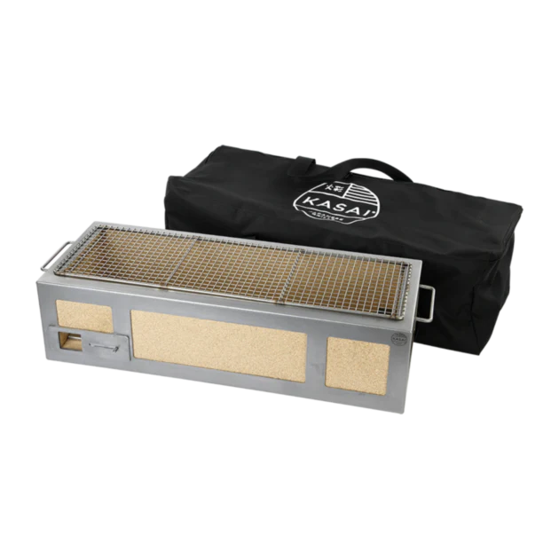 Premium Kasai Konro Grill Carry Case for Medium & Long Grills - Portable & Durable Travel Storage for Outdoor BBQ, Camping & Picnics