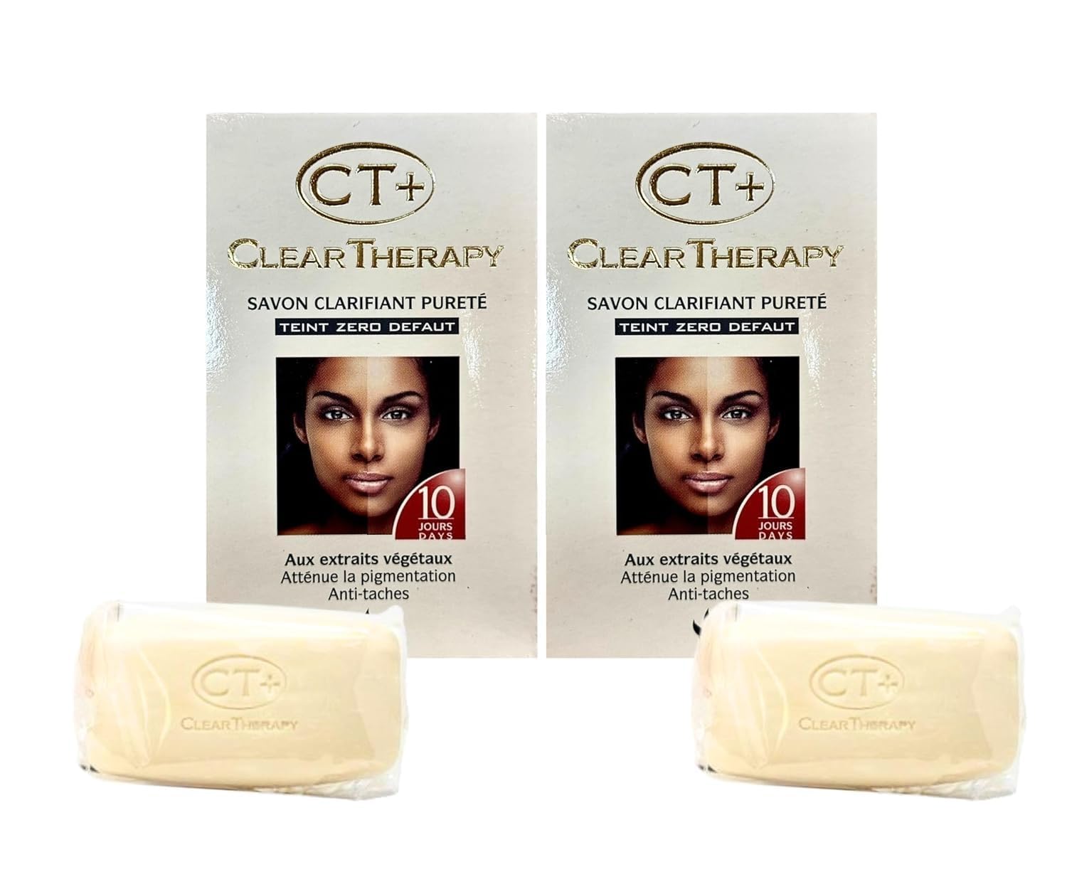 CTplus Clear Soap - 2 Pack (175g Each) | Gentle Cleansing Bar for Face & Body | Perfect for Sensitive Skin & Daily Hygiene