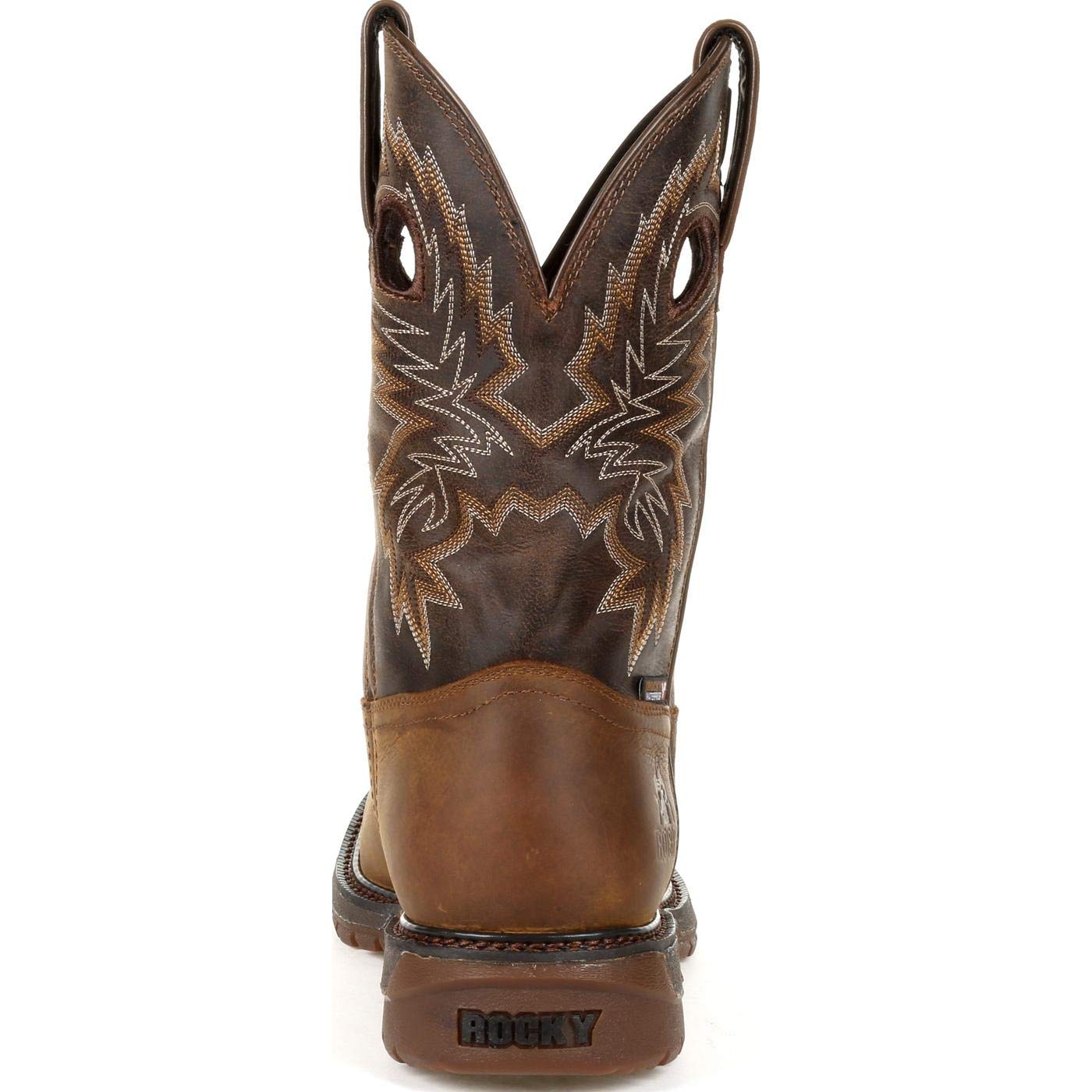 ROCKY Original Ride FLX Waterproof Western Boots for Men - Durable Cowboy Boots for Riding, Hiking & Outdoor Work - Comfortable Waterproof Work Boots for Ranch, Farm & Country Lifestyle
