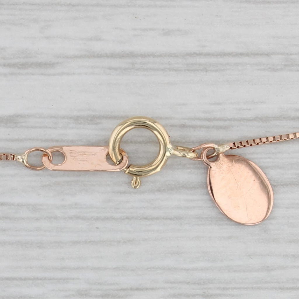 0.47ctw Champagne Diamond Heart Pendant Necklace - 10k Rose Gold 19