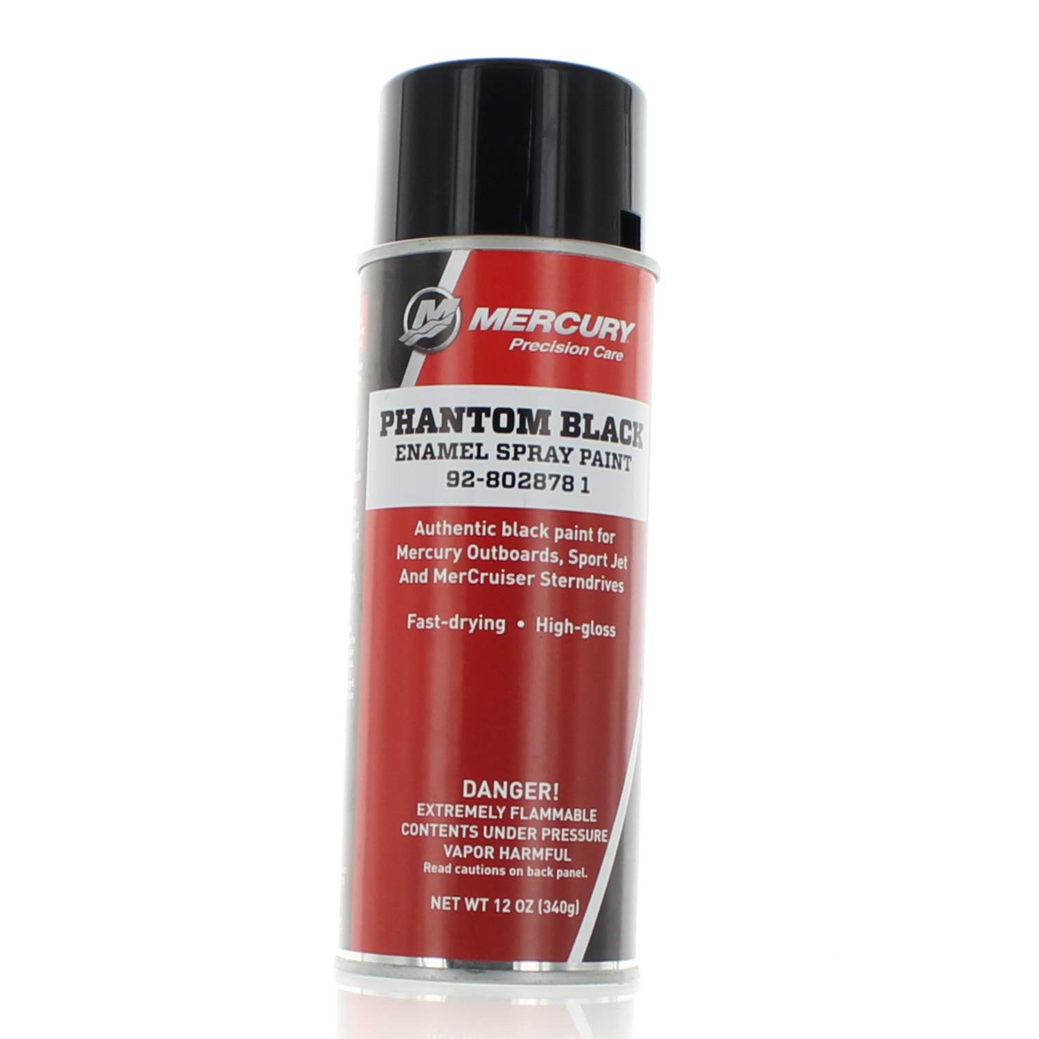 Mercury Spray Paint - Phantom Black High Gloss Finish - 12 oz Aerosol Can for Automotive, Metal, Wood & DIY Projects