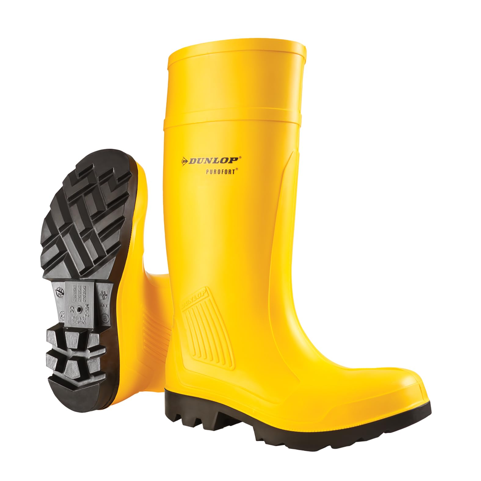 Dunlop C462241 Purofort Full Safety Standard Men's Work Boots - Waterproof Safety Wellingtons for Construction, Farming & Outdoor Work