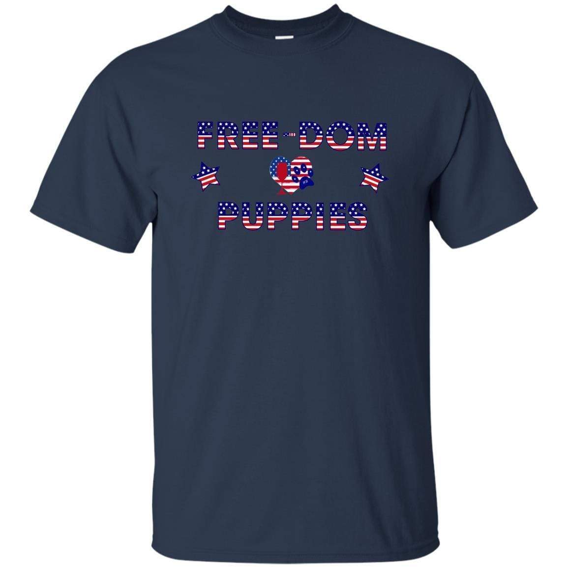 WineyBitches.Co Free Dom Puppies Ultra Soft Cotton T-Shirt - Comfortable Casual Wear for Dog Lovers, Pet Owners & Fun Outfits