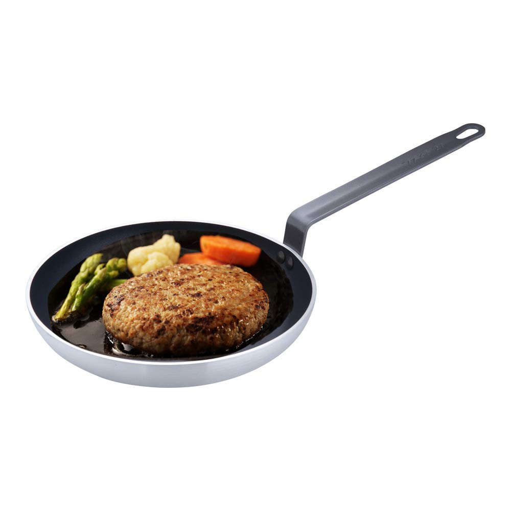 Endoshoji TKG AHLAB01 7.5 Inch Non-Stick Frying Pan - 4.0mm Thick Carbon Steel Skillet for Home & Professional Cooking - Perfect for Eggs, Pancakes & Stir Fry (19cm Diameter, Durable Japanese Kitchenware)
