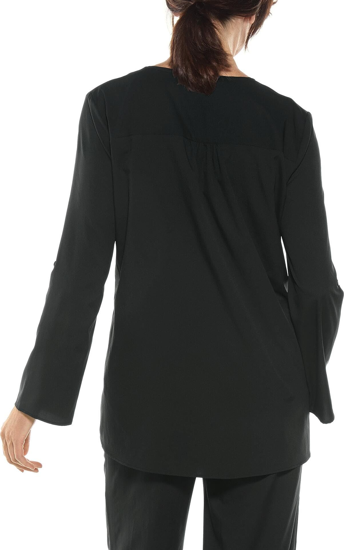 Coolibar UPF 50+ Women's Sun Protective Tunic Top - Lightweight Long Sleeve Beach Cover Up for Swimming, Travel & Outdoor Activities