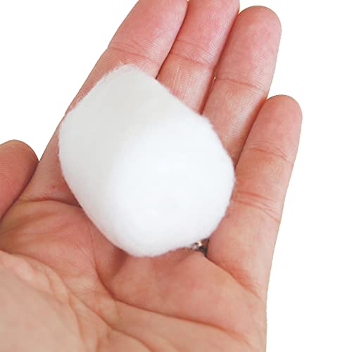 Ghelonadi 100% Pure Cotton Balls for Makeup Removal - Gentle on Eyes, Face & Nails - Hypoallergenic & Soft White Cotton Pads (50 Count) - Perfect for Daily Skincare & Beauty Routine